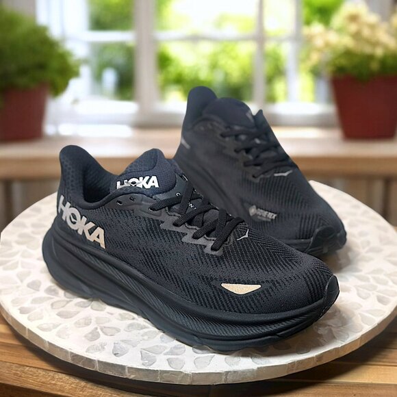 HOKA Clifton 9 GTX Supportive GORE-TEX Waterproof Running Shoes Women’s 7.5 NEW - Picture 2 of 13